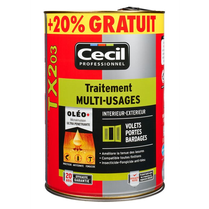 CECIL - Traitement multi-usages TX203 - 25L + 20% gratuit