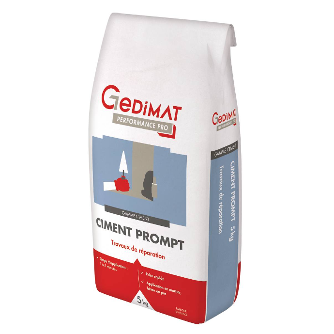 GEDIMAT Performance Pro - Ciment prompt - sac de 5kg