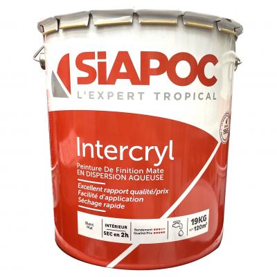 SIAPOC - Peinture INTERCRYL - blanc mat - 19kg