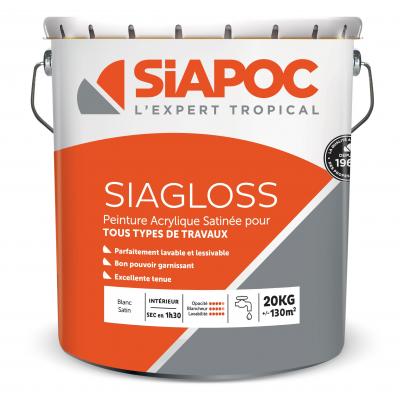 SIAPOC - Peinture SIAGLOSS - blanc satiné - 20kg