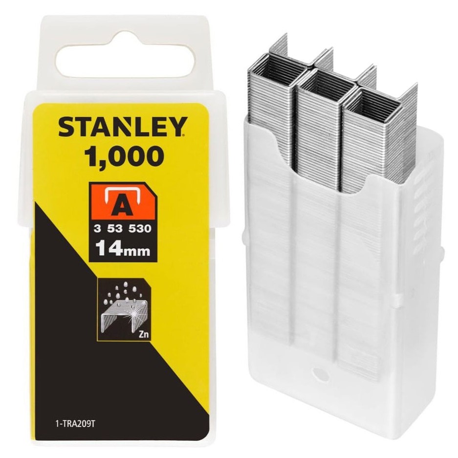 STANLEY - Agrafes types A - 14mm - vendu par 1000