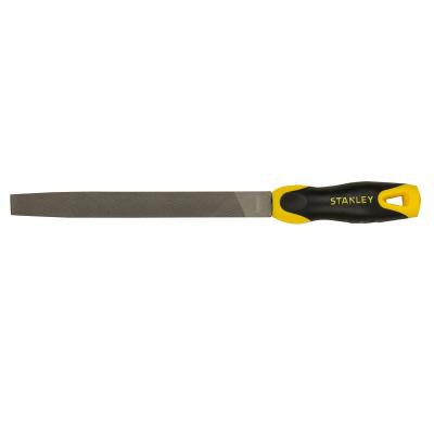 STANLEY - Lime demi-ronde bâtarde Long. 20cm + manche bi-matière