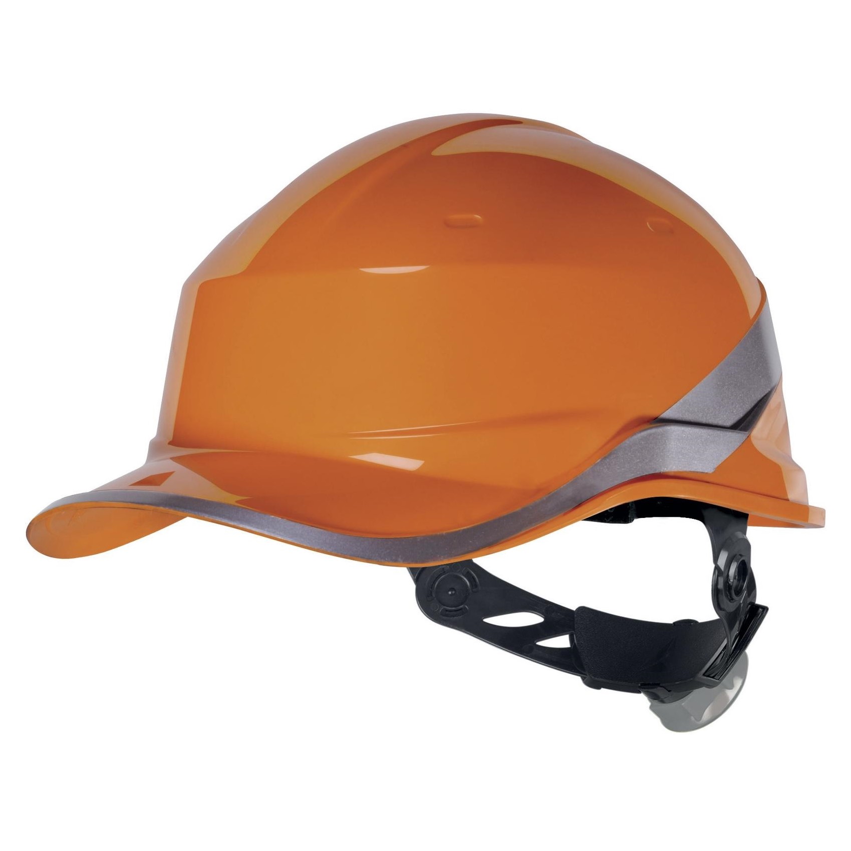 DELTA PLUS - Casque de chantier DIAMOND V avec visière - orange