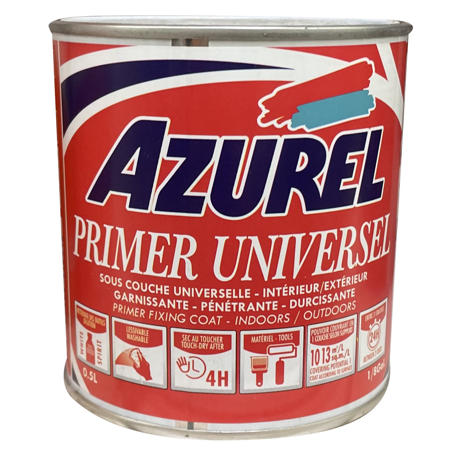 AZUREL - Primer universel - blanc mat - 0.5L