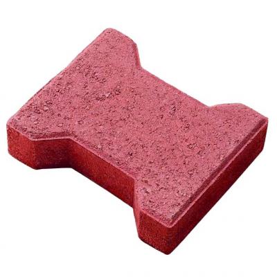 Pavé autobloquant H béton - rouge - Ep. 5 x l. 16.5 x L. 20cm