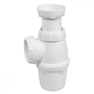 WIRQUIN - Siphon réglable pour évier ø40 x H. 58-105mm