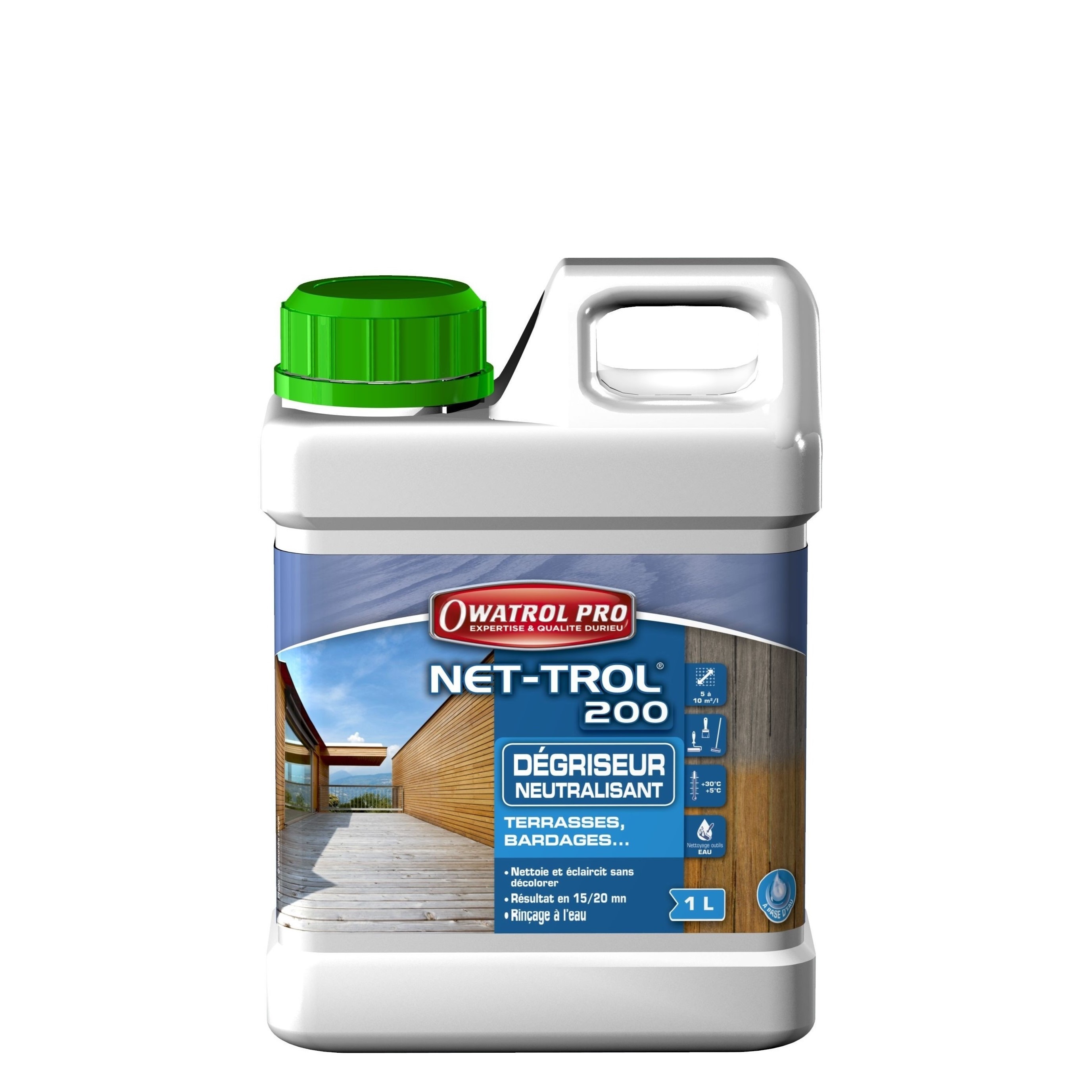 OWATROL® - Dégriseur détachant NET-TROL® 200 tous bois - 1L