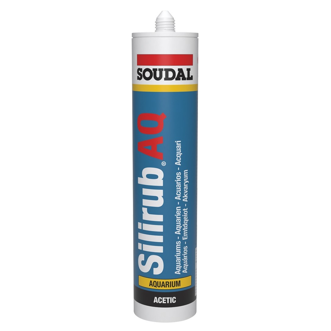 SOUDAL - Mastic-silicone Silirub AQ - transparent - 300ml