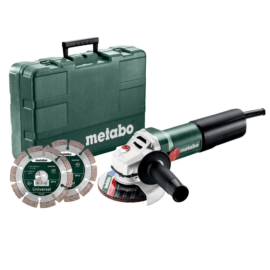 METABO - Meuleuse d'angle WQ 1100-125 SET ø125mm + 2 disques - en coffret