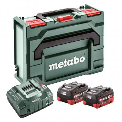 METABO - Set de 2 batteries LiHD 18V 5.5Ah + chargeur - en coffret