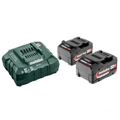 METABO - Set de 2 batteries Li-Power 18V 4Ah + chargeur