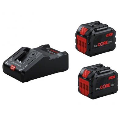 BOSCH - Set de 2 batteries ProCORE Li-ion 18V 12Ah + chargeur