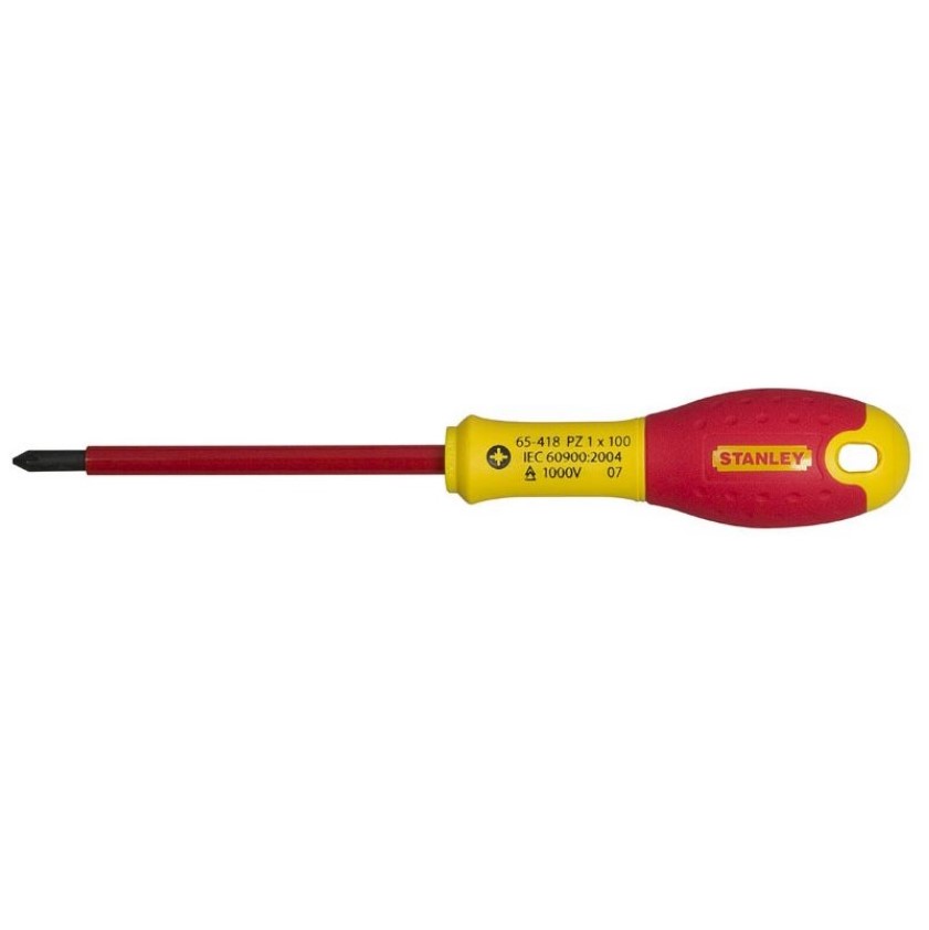 STANLEY - Tournevis isolé FATMAX® Pozidriv® 1 x 100mm