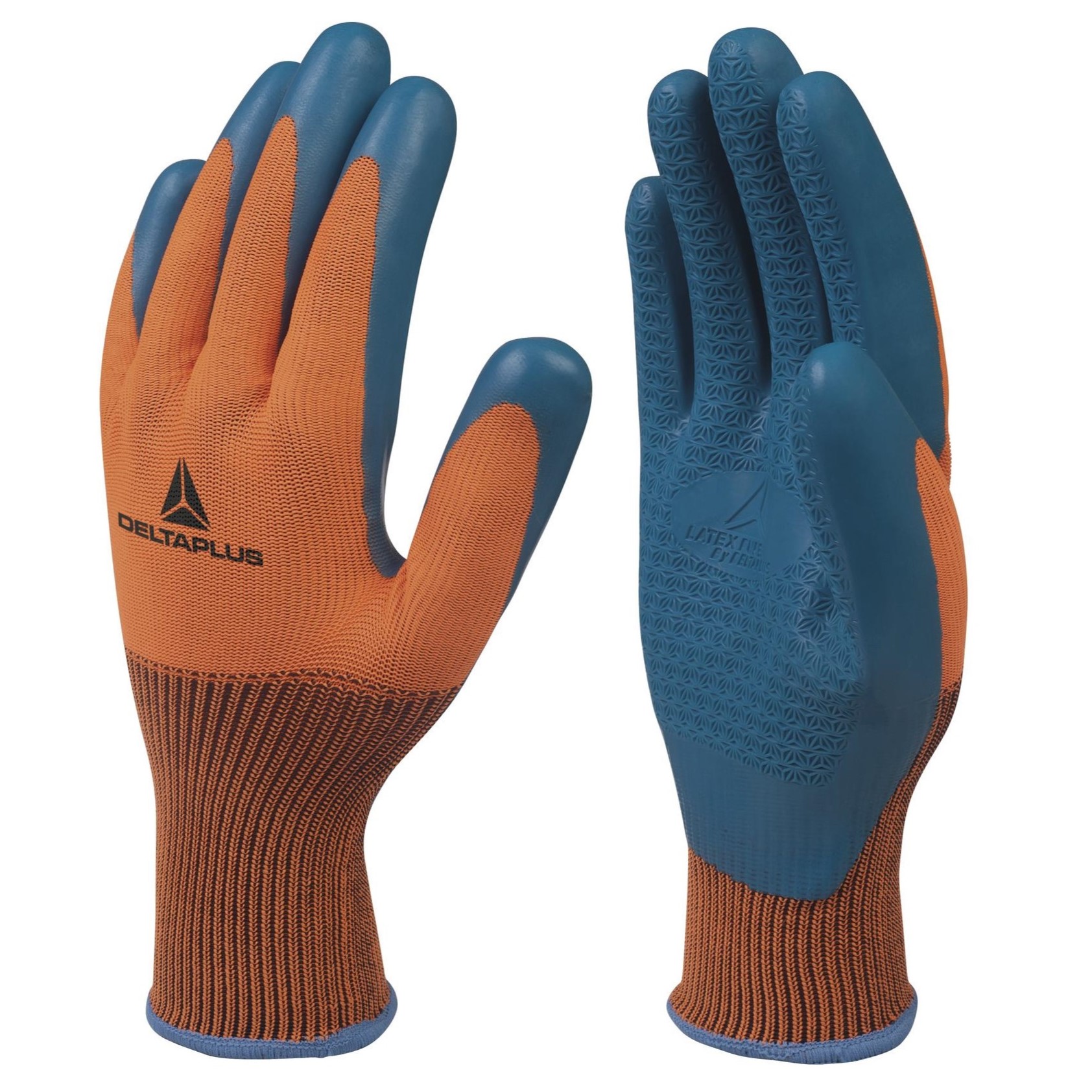 DELTA PLUS - Gants VE733 - orange et bleu - taille 10