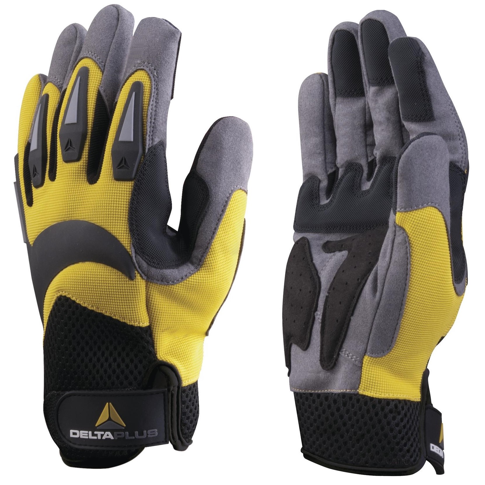 DELTA PLUS - Gants ATHOS VV902 - jaune, noir et gris - taille 10