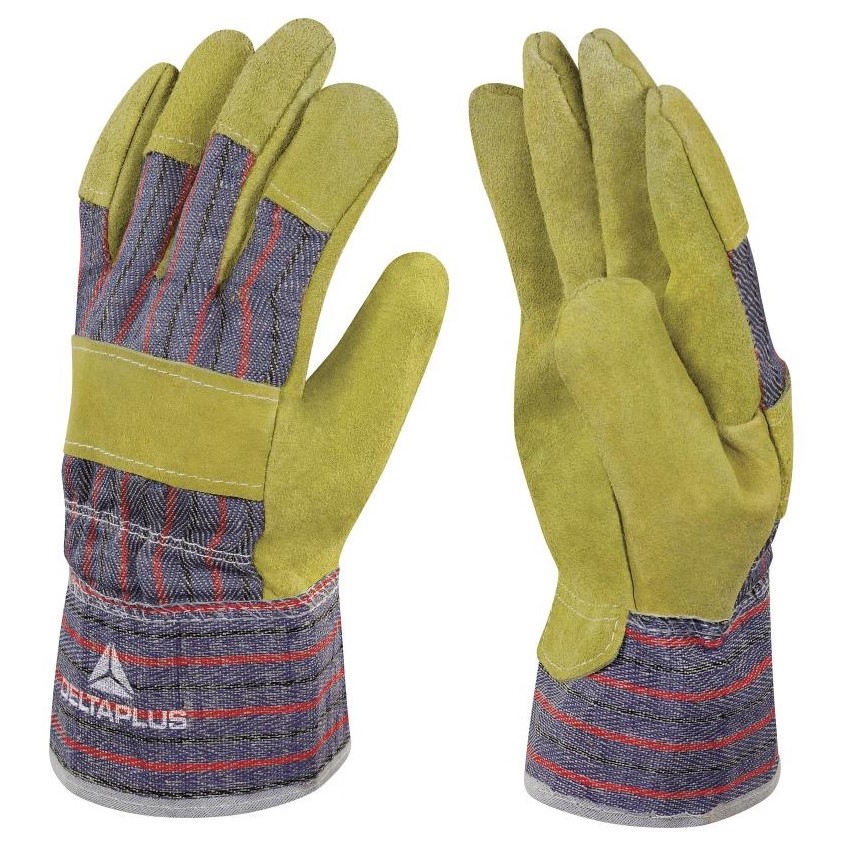 DELTA PLUS - Gants DPDC103 - jaune et bleu - taille 10